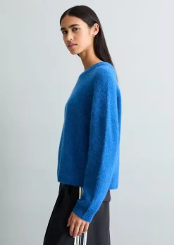 Strickpullover relaxed aus kuscheligem Alpakawolle-Mix