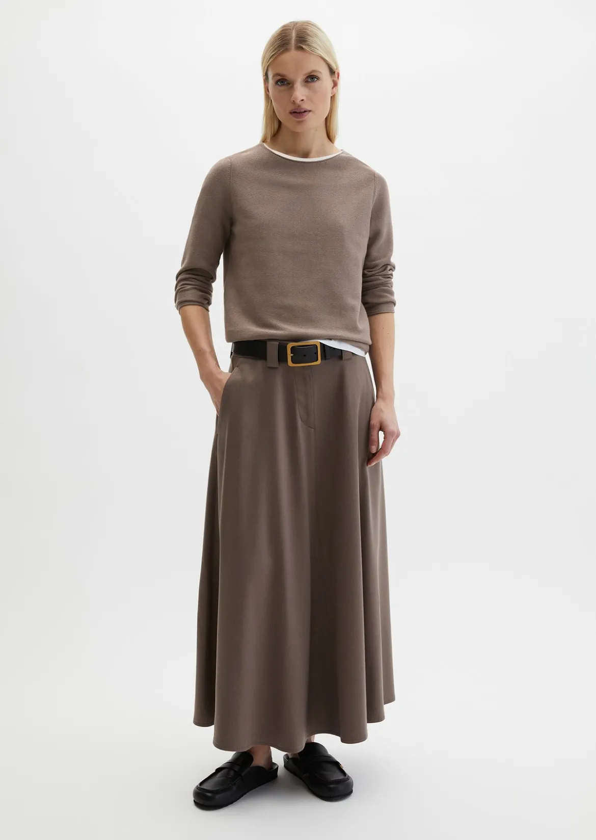 Strickpullover slim aus softem Organic Cotton