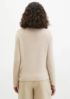 Strickpullover slim aus softem Organic Cotton