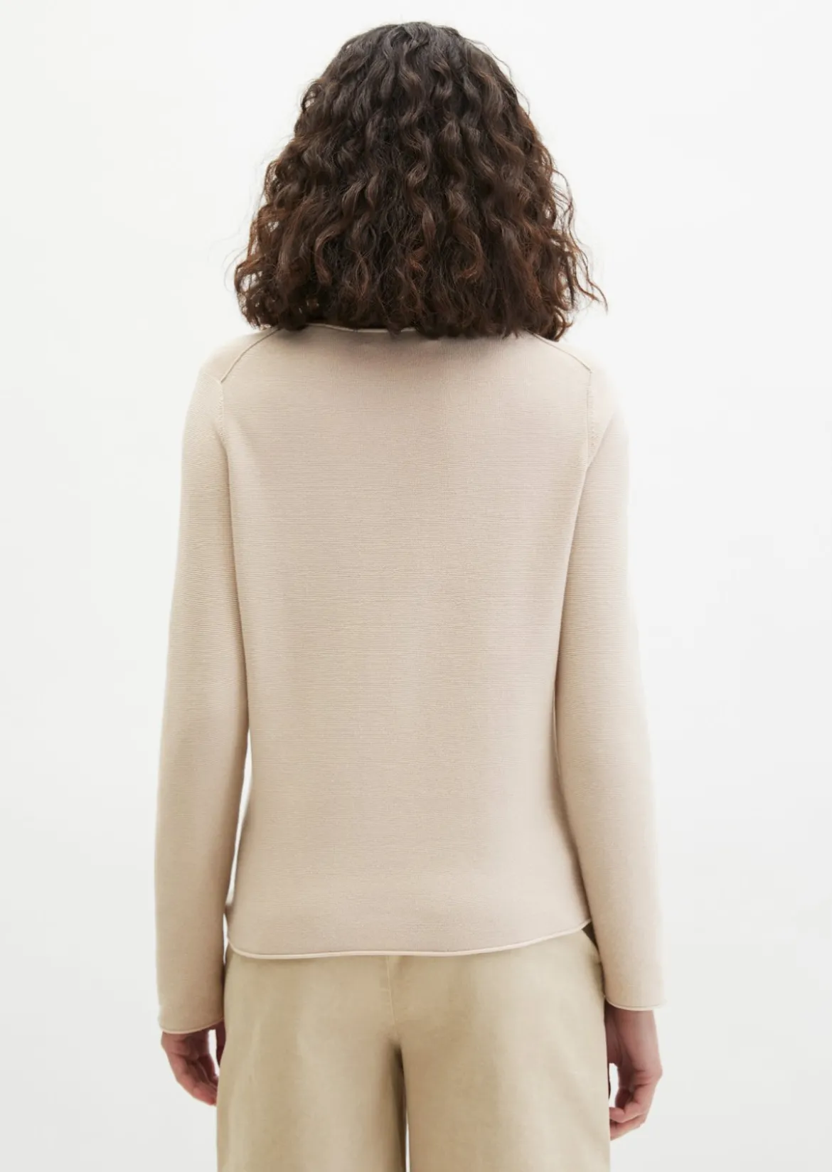 Strickpullover slim aus softem Organic Cotton