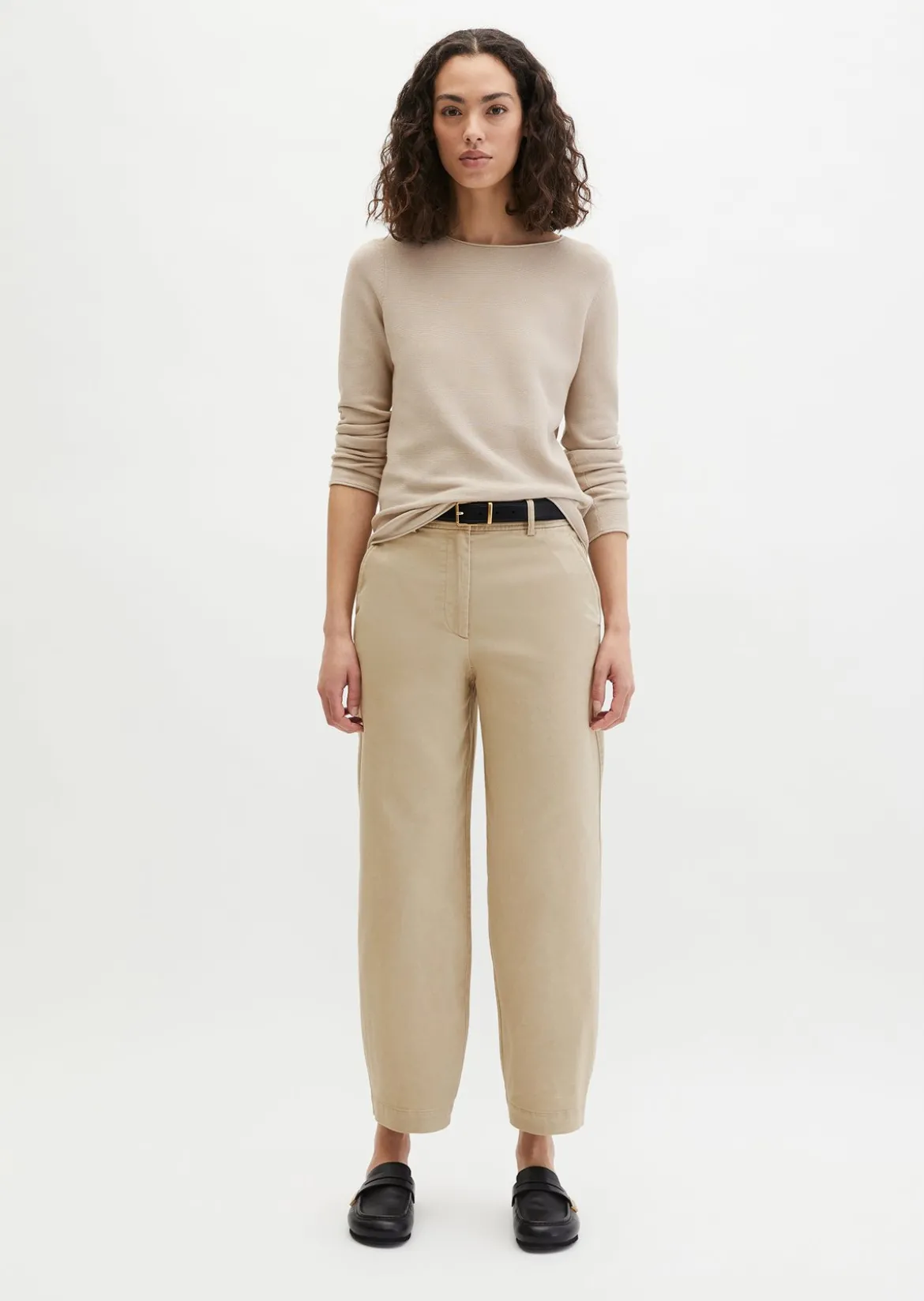 Strickpullover slim aus softem Organic Cotton