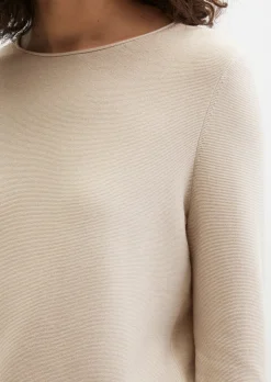 Strickpullover slim aus softem Organic Cotton