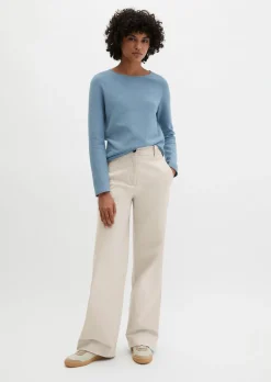 Strickpullover slim aus softem Organic Cotton