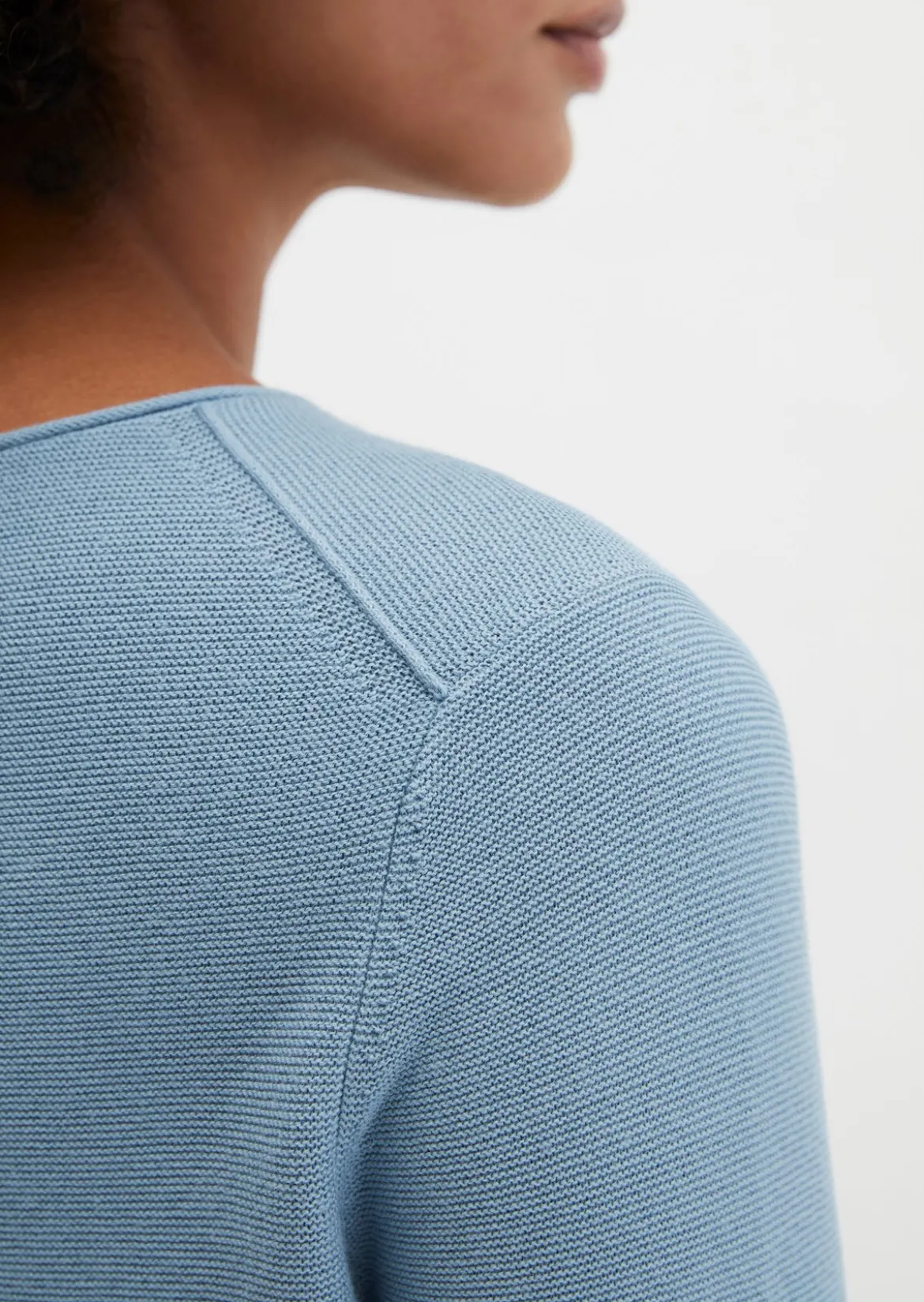 Strickpullover slim aus softem Organic Cotton