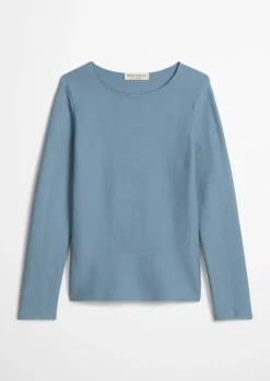 Strickpullover slim aus softem Organic Cotton