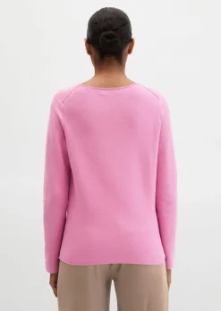 Strickpullover slim aus softem Organic Cotton