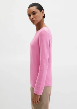 Strickpullover slim aus softem Organic Cotton