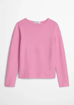 Strickpullover slim aus softem Organic Cotton