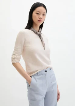 Strickpullover slim aus softem Organic Cotton
