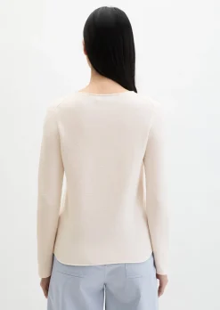 Strickpullover slim aus softem Organic Cotton