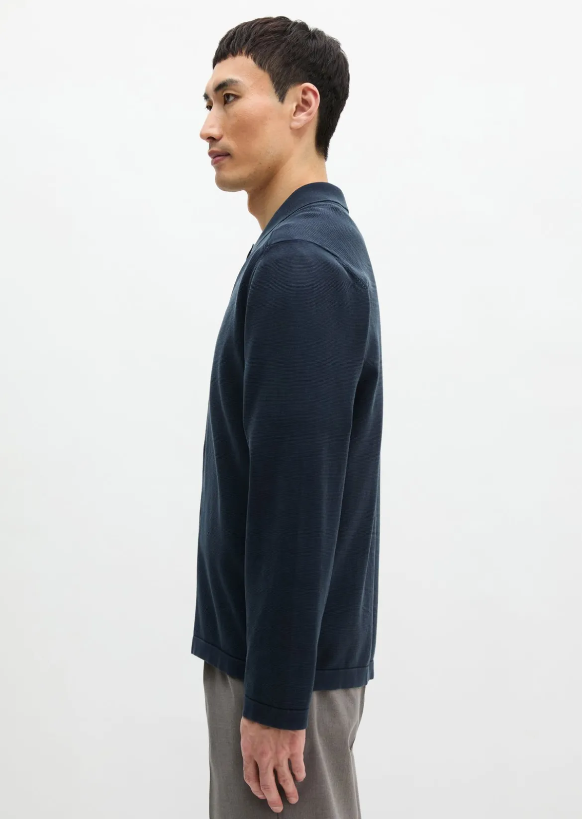 Strick-Shirt regular aus zertifizierter Bio-Baumwolle