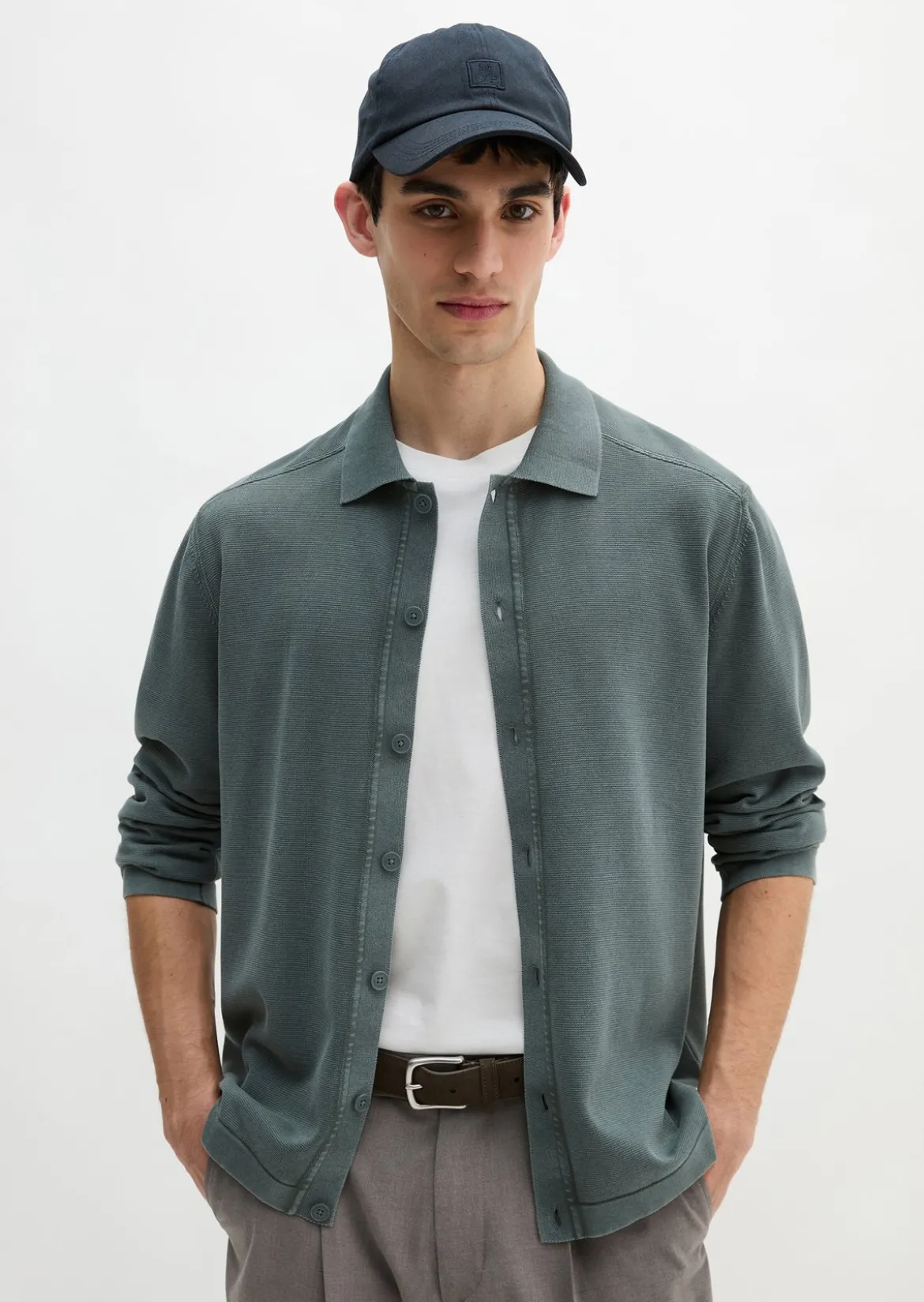 Strick-Shirt regular aus zertifizierter Bio-Baumwolle