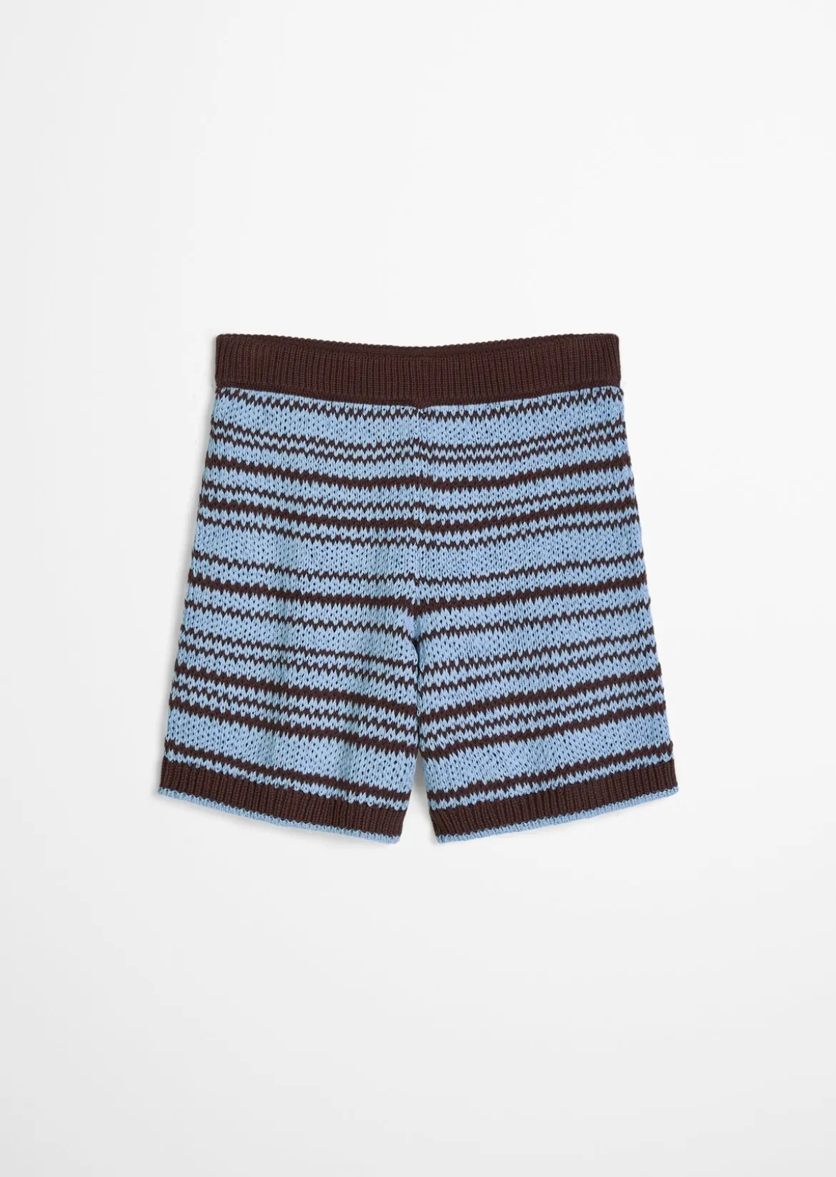 Strickshorts regular aus garngefärbtem Bändchengarn