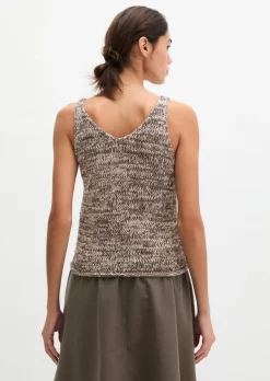 Stricktop slim aus Bändchengarn