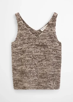 Stricktop slim aus Bändchengarn