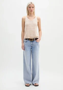 Stricktop slim aus Bändchengarn