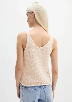 Stricktop slim aus Bändchengarn