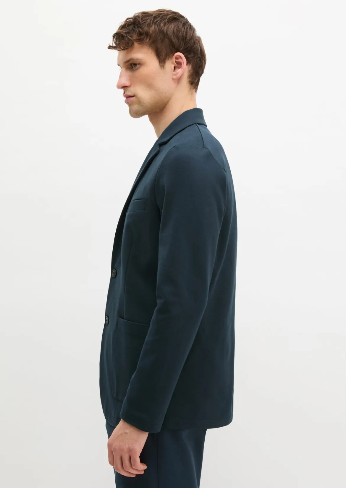 Sweatblazer regular mit Jersey-Griff
