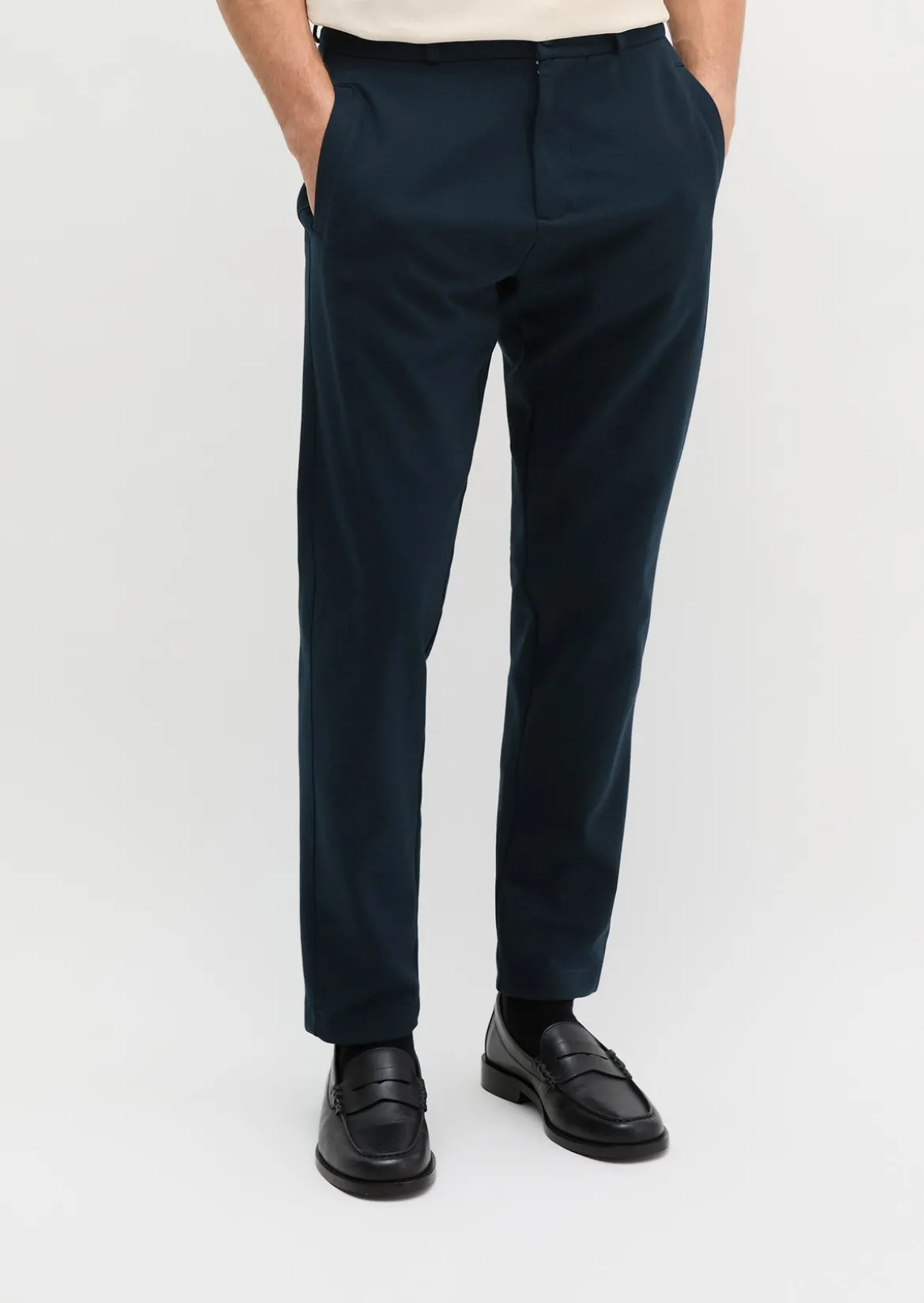 Sweathose regular garment-dyed mit Jersey-Griff