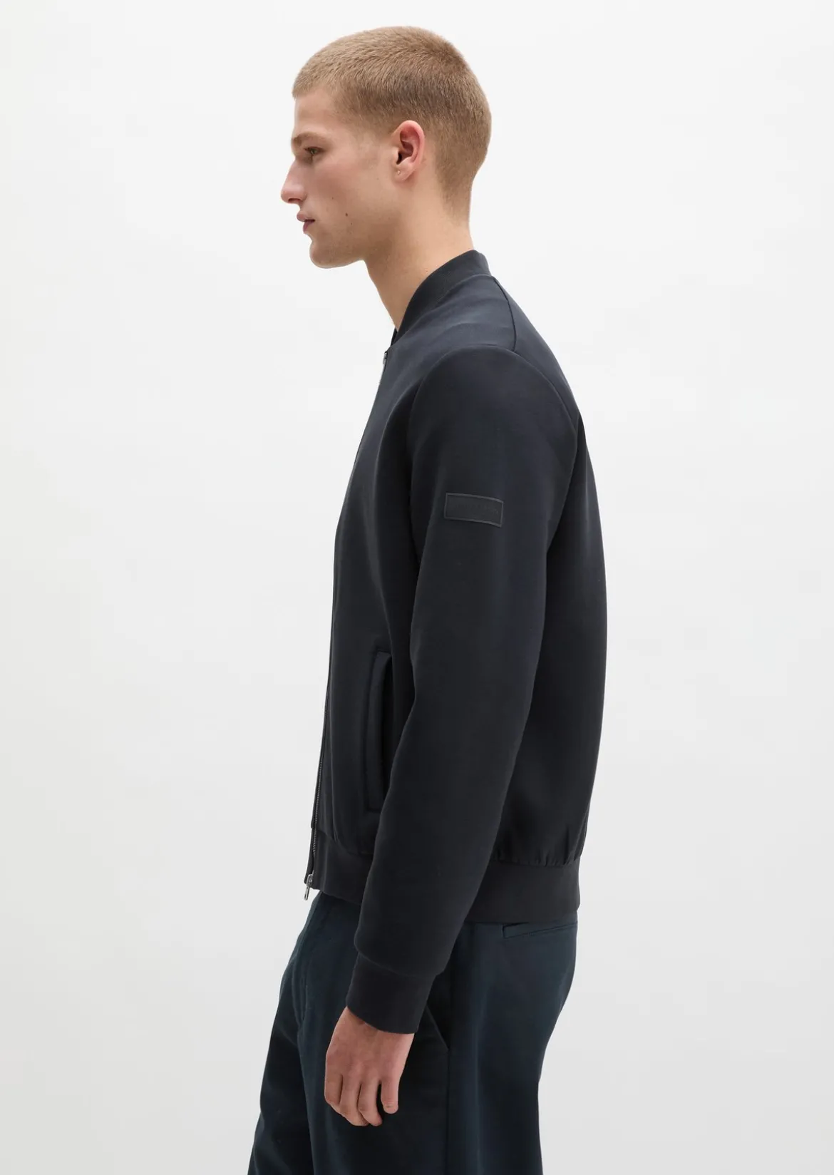 Sweatjacke regular aus Scuba-Interlock