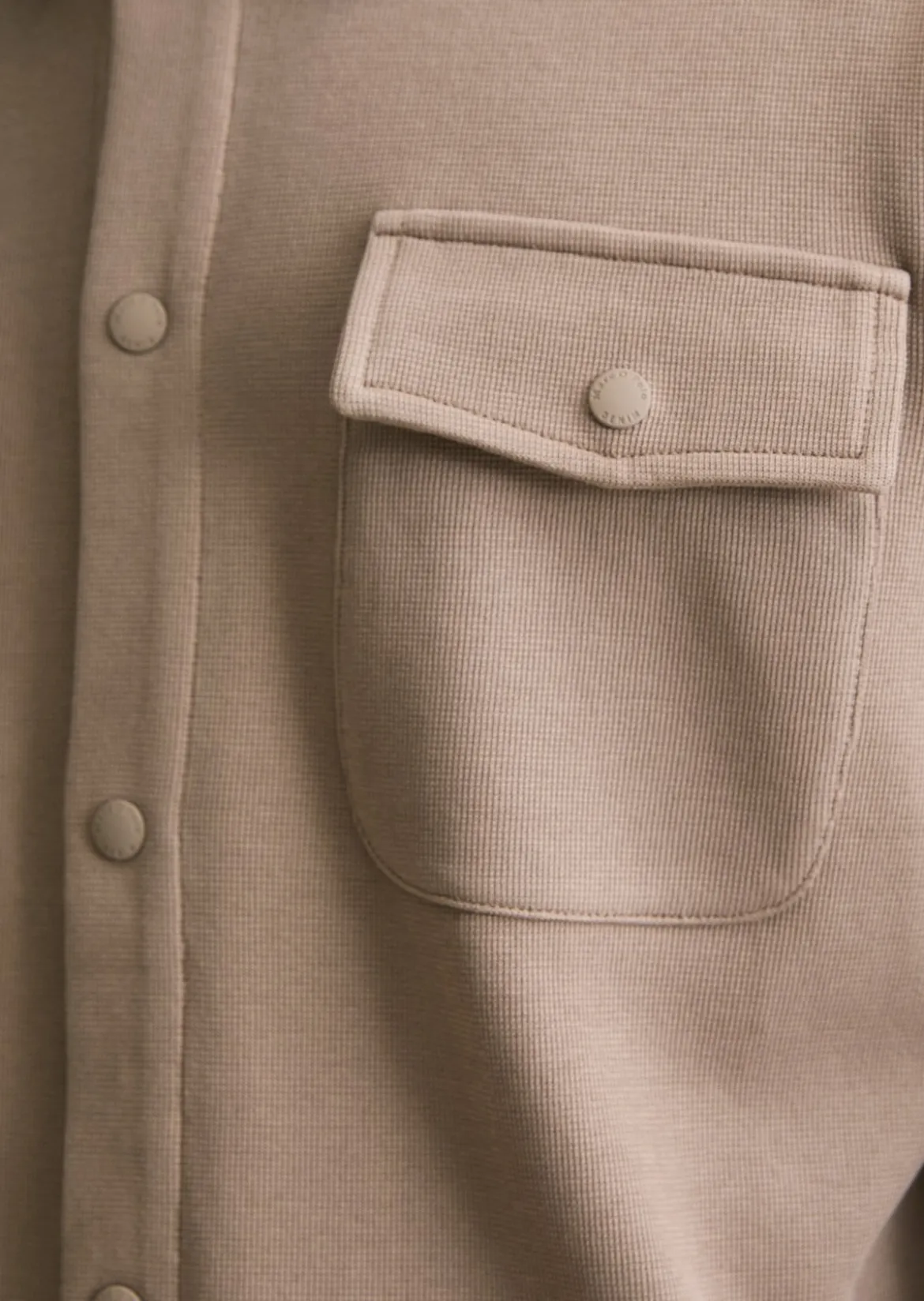 Sweat-Overshirt relaxed aus Bio-Baumwolle mit feiner Struktur