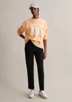 Sweatshirt im College-Stil relaxed mit kuschelig gerauter Innenseite