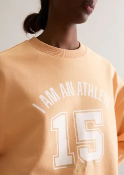 Sweatshirt im College-Stil relaxed mit kuschelig gerauter Innenseite