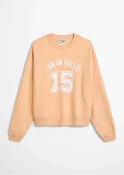 Sweatshirt im College-Stil relaxed mit kuschelig gerauter Innenseite