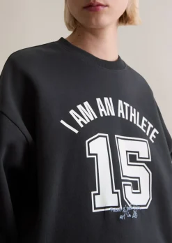 Sweatshirt im College-Stil relaxed mit kuschelig gerauter Innenseite
