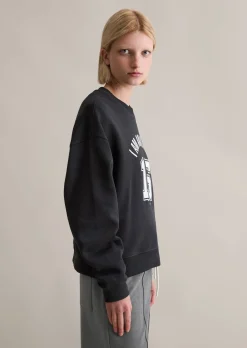 Sweatshirt im College-Stil relaxed mit kuschelig gerauter Innenseite