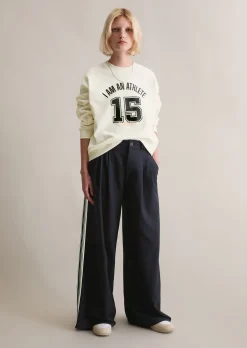Sweatshirt im College-Stil relaxed mit kuschelig gerauter Innenseite