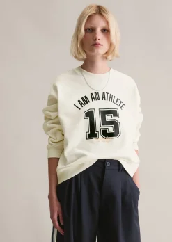 Sweatshirt im College-Stil relaxed mit kuschelig gerauter Innenseite