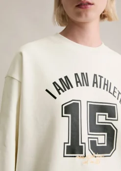 Sweatshirt im College-Stil relaxed mit kuschelig gerauter Innenseite