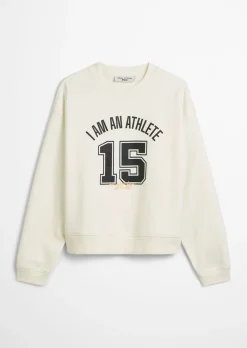 Sweatshirt im College-Stil relaxed mit kuschelig gerauter Innenseite