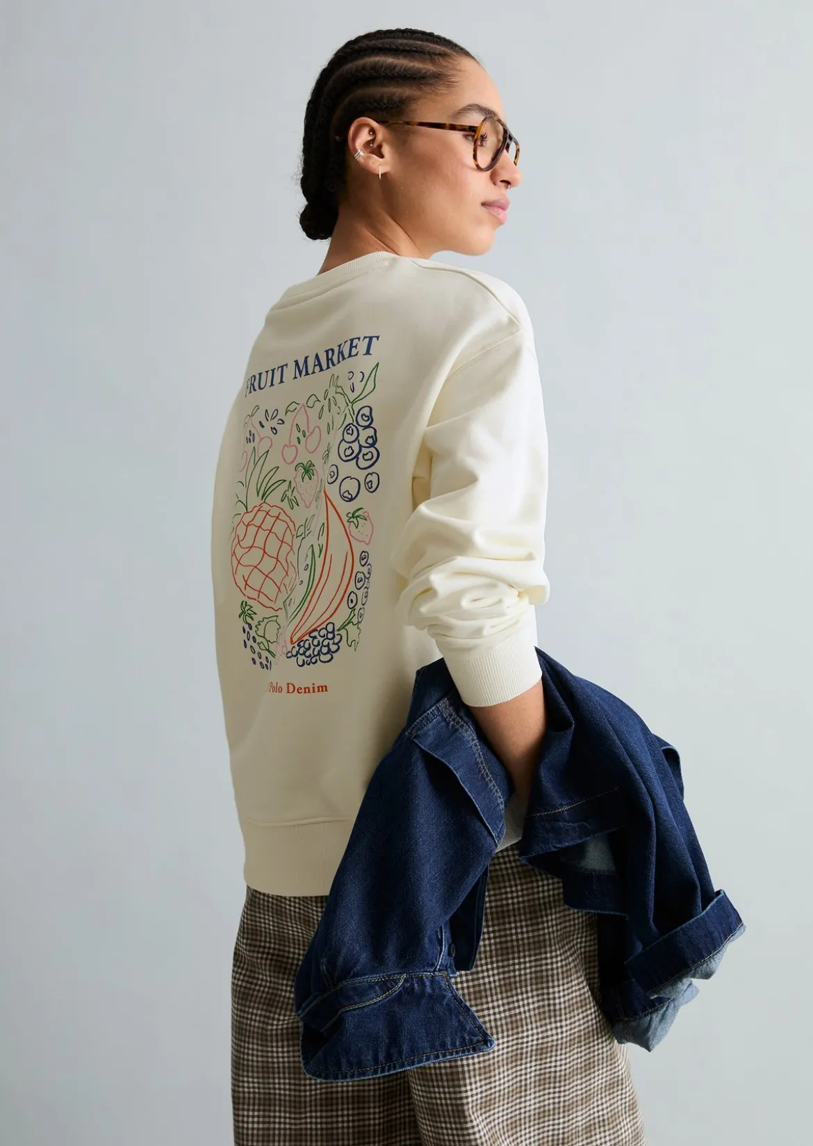 Sweatshirt oversize aus softem French Terry