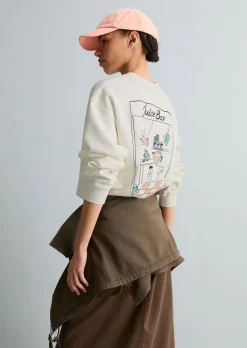 Sweatshirt oversize aus softem French Terry