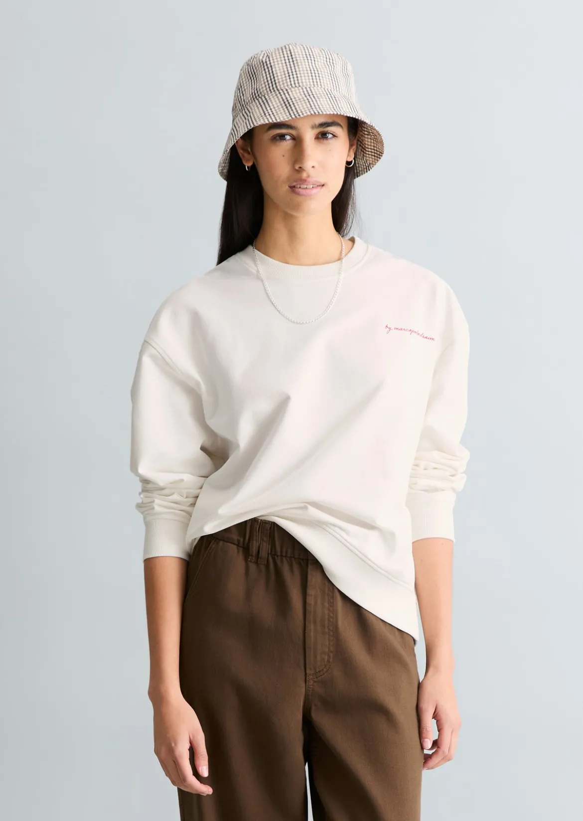 Sweatshirt oversized mit markantem Rückenprint