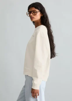 Sweatshirt oversized mit markantem Rückenprint
