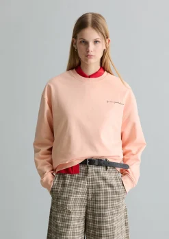 Sweatshirt oversized mit markantem Rückenprint