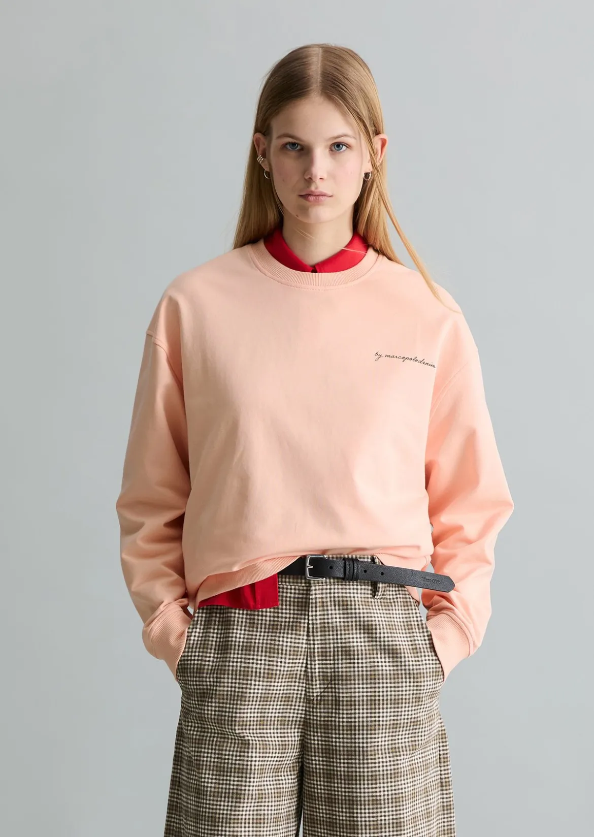 Sweatshirt oversized mit markantem Rückenprint