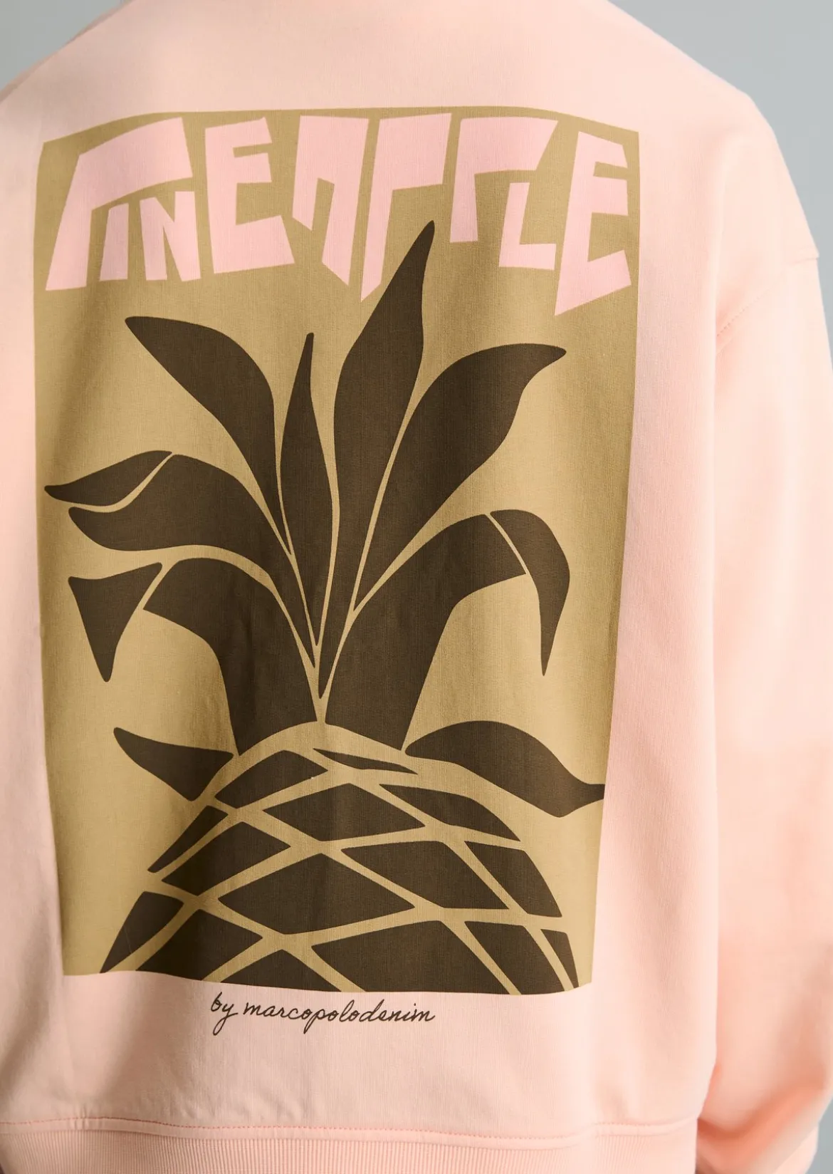 Sweatshirt oversized mit markantem Rückenprint