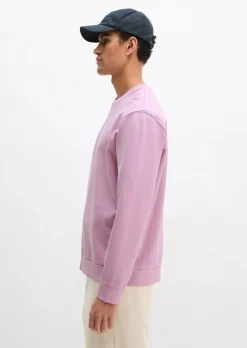 Sweatshirt regular garment-dyed mit Logoprint auf dem Rücken