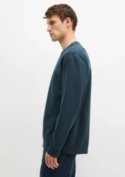 Sweatshirt regular garment-dyed mit Logoprint auf dem Rücken