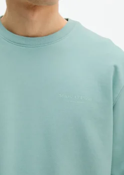 Sweatshirt regular garment-dyed mit Logoprint auf dem Rücken
