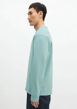 Sweatshirt regular garment-dyed mit Logoprint auf dem Rücken