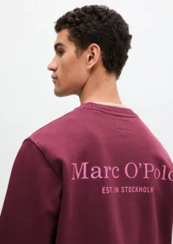 Sweatshirt regular garment-dyed mit Logoprint auf dem Rücken