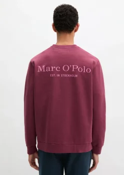 Sweatshirt regular garment-dyed mit Logoprint auf dem Rücken