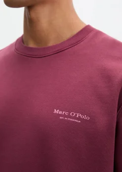 Sweatshirt regular garment-dyed mit Logoprint auf dem Rücken