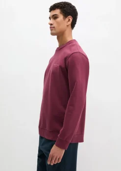 Sweatshirt regular garment-dyed mit Logoprint auf dem Rücken