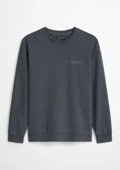 Sweatshirt regular garment-dyed mit Logoprint auf dem Rücken